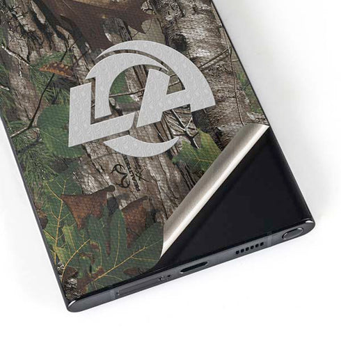 NFL Los Angeles Rams Realtree Xtra Green Camo Galaxy S25 Ultra Skin